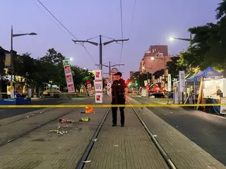 多倫多7月11日節慶活動發生致命槍案，警方現場戒備。(路透)