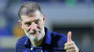 New Croatia manager Slaven Bilic gives a thumbs up