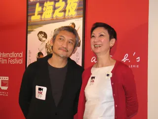 Shi Nan-sun with Tsui Hark back in 2009. Photo: SCMP