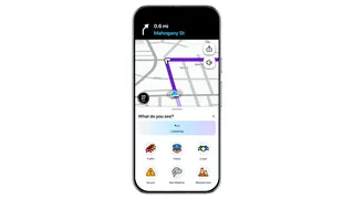 <em>Report road hazards or traffic using voice commands. </em>