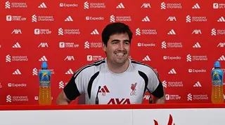 Andoni Iraola at his first Liverpool press conference