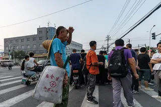 去年在北京寻找零工的工人。据北京大学教授张丹丹介绍，仅在中国制造业领域，零工就约有4000万人。