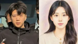2026年7月13日，涉嫌在韩国光州杀害一名女高中生的23岁男子张润基（Jang Yoon-gi，中）改口承认犯下强奸杀人罪，推翻他早前声称杀人是出于冲动而非由于想发生性关系的讲法。（网络图片）
