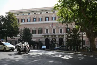A large building on a street