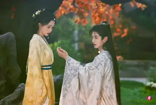 孟子义（左）跟何与在《百花杀》奉旨联姻后，从互相猜疑利用变成共生死的盟友。 （取自剧集微博）
