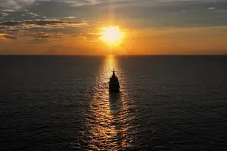 The China Coast Guard vessel Dong’an patrolling in the South China Sea on June 22. Photo: Xinhua