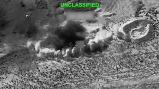 Smoke rises from an explosion at an unknown location during what the US Central Command (CENTCOM) says are strikes on Iran, in this screen grab taken from a handout video released on July 14, 2026.