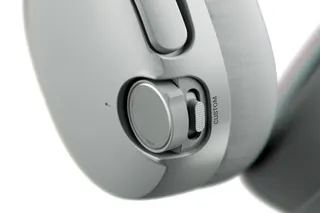 A close-up of the Crusher wheel control on Skullcandy’s Crusher 1080 ANC wireless headphones.