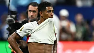 Jude Bellingham looks dejected after England's World Cup semi-final defeat by Argentina in Atlanta