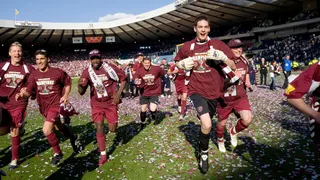 Gordon won the Scottish Cup with Hearts against Gretna in 2006