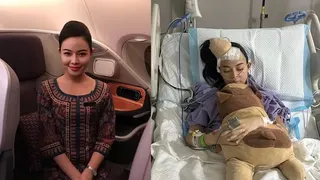 “我要坚持下去”前空姐罹最凶险脑癌 家人陪伴下勇敢抗病