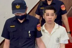新北市一名母親為滿足簡姓男友（圖）的癖好，先後幫三名就讀國中、高中的兒子打手槍、口交，再拍性愛影片傳給男友觀看。（記者林孟潔／攝影）