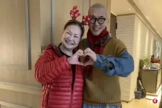 S妈（左）和具俊晔近日因为大S的遗产而成为焦点。 （互联网）