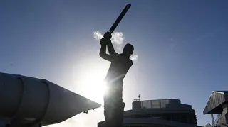 The statue of Sir Garfield Sobers outside Kensington Oval