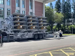 具備長滯空飛行能力，能有效制壓敵方雷達系統的反輻射無人機。(記者蘇孟娟攝)