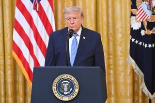 US President Donald Trump has delivered a national address focusing heavily on US election security. Photo: Pool AFP via AP