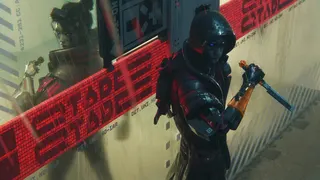 Marathon: Key art showing an Assassin and Thief holding knives, back to back, divided by a transparent wall.