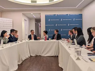 徐國勇於7月13日至15日率「第三屆民進黨外交培力營」學員訪問美國（圖／民進黨提供）