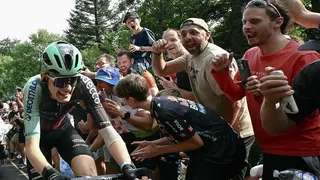 Paul Seixas on stage 14 of the Tour de France