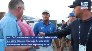 Bryson DeChambeau receives penalty after animated plea fails