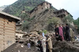 Flooding is common in Afghanistan’s Nuristan province during monsoon season