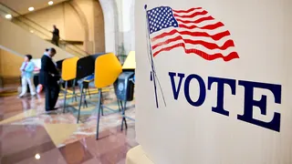 California voting booth