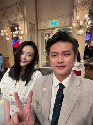 藝人蕭淑慎(左)與丈夫梁軒安。取自FB@梁軒安 Eagle-軒爺