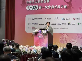 台總統賴清德參加台灣玉山科技協會會員代表大會。（記者張文馨／攝影）