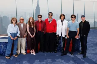 (From left) Producer Amy Pascal, actors Jacob Batalon, Sadie Sink and Tom Holland, director Destin Daniel Cretton, actors Zendaya and Jon Bernthal, and producer Kevin Feige at the Edge NYC on July 17.