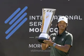Taichi Kho won the International Series event in Morocco in June, but there are now doubts about the circuit’s future. Photo: Asian Tour