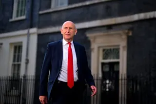 John Healey departs Downing Street as chancellor after being appointed to the position by the new prime minister, Andy Burnham.