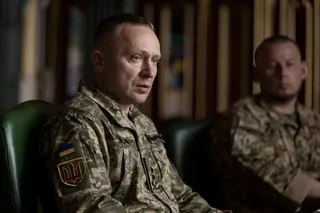 Major General Mykhailo Drapatyi attends a meeting with Ukraine's President Volodymyr Zelenskiy, amid Russia's attack on Ukraine, in Kyiv, Ukraine July 20, 2026. Ukrainian Presidential Press Service/Handout via REUTERS ATTENTION EDITORS - THIS IMAGE HAS BEEN SUPPLIED BY A THIRD PARTY.