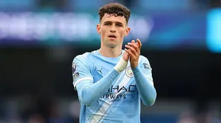 Phil Foden in action for Manchester City against Brentford in May 2026