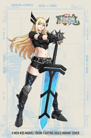 A Magik variant cover themed to Marvel Tokon