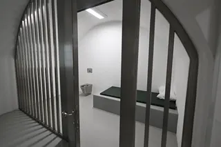 A jail cell in the building. Photo: Reuters