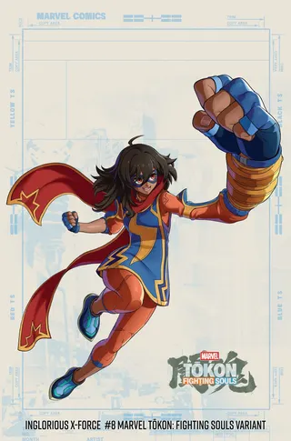 A Ms Marvel variant cover themed to Marvel Tokon