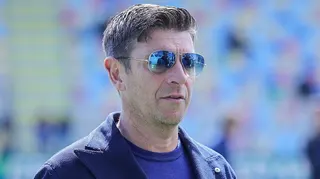 Italian referees chief Gianluca Rocchi ahead of a game in 2025