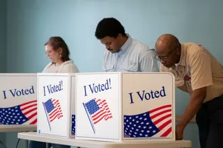 people voting