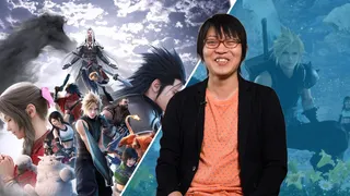 Naoki Hamaguchi over two bits of Final Fantasy 7 Revelation key art
