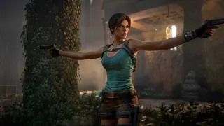 lara croft holding up dual pistols in tomb raider legacy of atlantis