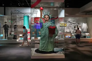 Visitors view displays at the Smithsonian National Museum of American History in Washington on July 5. Photo: AP