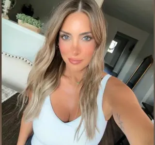 a woman in a white shirt