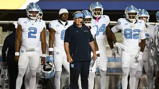 Head coach Bill Belichick of the North Carolina Tar Heels looking on during a football game at California Memorial Stadium