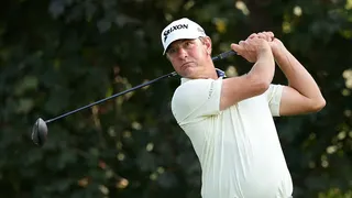 Lucas Glover hitting a driver