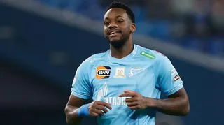 Jhon Duran smiling while playing for Zenit Saint Petersburg