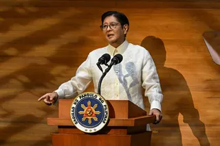 Philippines President Ferdinand Marcos Jr delivers his speech during the State of the Nation Address at the House of Representatives in Quezon City, Metro Manila July 27, 2026. — AFP pic