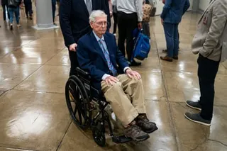 a man in a wheelchair