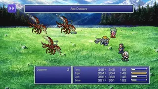 Screenshot of the Final Fantasy 6 Pixel Remaster for Android, iOS, and Windows PC via Steam.
