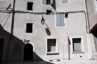 This photograph shows the entrance of an apartment in Orange, southern France, on July 28, 2026, after the bodies of five deceased infants were discovered. — AFP pic
