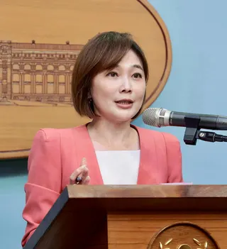 總統府發言人郭雅慧28日表示，言論自由並不代表可以冒用任何人的聲音。（記者黃義書...